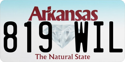 AR license plate 819WIL
