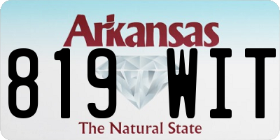 AR license plate 819WIT