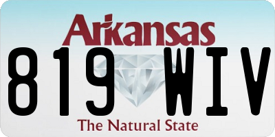 AR license plate 819WIV