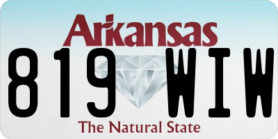 AR license plate 819WIW