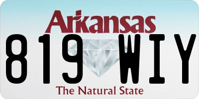 AR license plate 819WIY