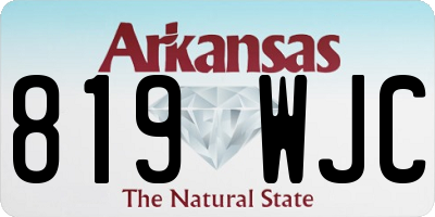 AR license plate 819WJC