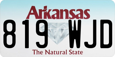 AR license plate 819WJD