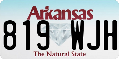 AR license plate 819WJH
