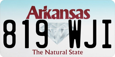 AR license plate 819WJI