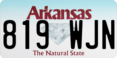 AR license plate 819WJN
