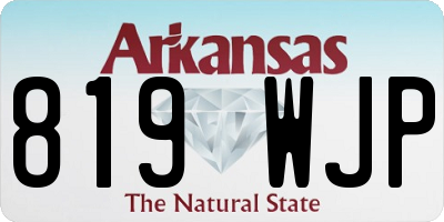AR license plate 819WJP