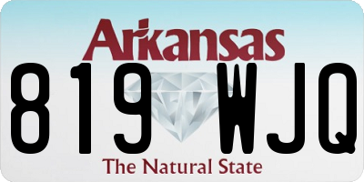 AR license plate 819WJQ