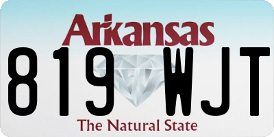 AR license plate 819WJT