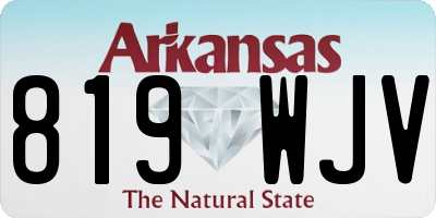 AR license plate 819WJV