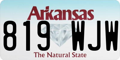 AR license plate 819WJW