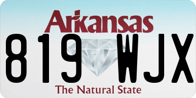 AR license plate 819WJX