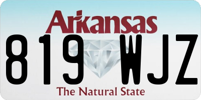 AR license plate 819WJZ