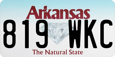 AR license plate 819WKC
