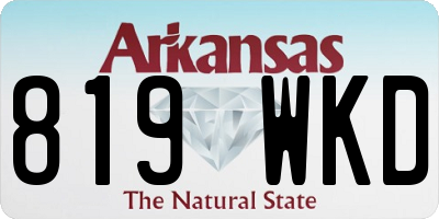 AR license plate 819WKD