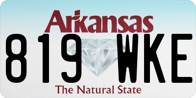 AR license plate 819WKE
