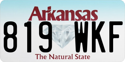 AR license plate 819WKF
