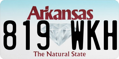 AR license plate 819WKH