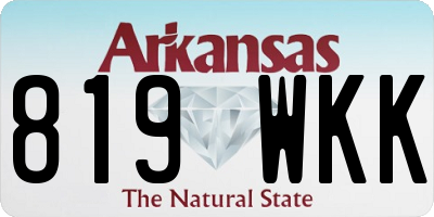 AR license plate 819WKK