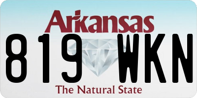 AR license plate 819WKN