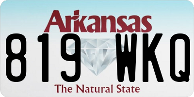 AR license plate 819WKQ