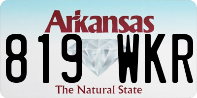 AR license plate 819WKR