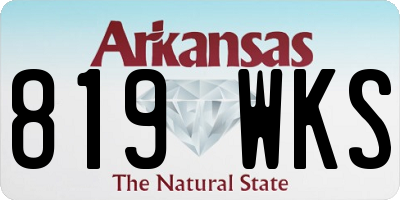 AR license plate 819WKS