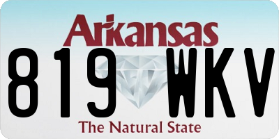 AR license plate 819WKV