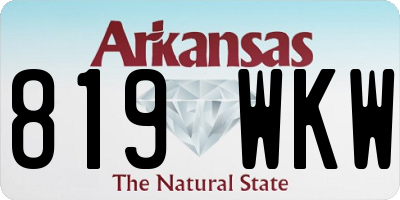 AR license plate 819WKW