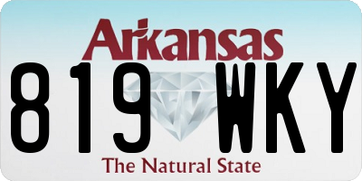 AR license plate 819WKY