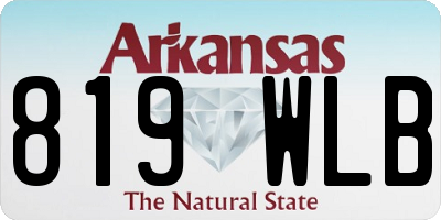 AR license plate 819WLB