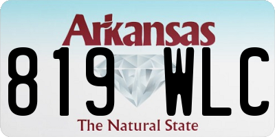 AR license plate 819WLC