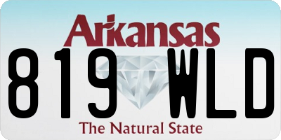 AR license plate 819WLD