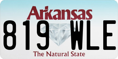 AR license plate 819WLE
