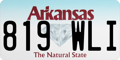 AR license plate 819WLI