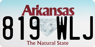 AR license plate 819WLJ