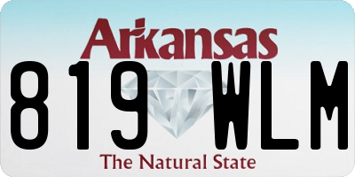 AR license plate 819WLM