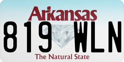 AR license plate 819WLN