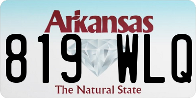 AR license plate 819WLQ
