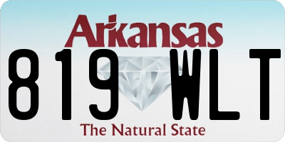 AR license plate 819WLT