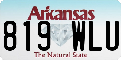 AR license plate 819WLU