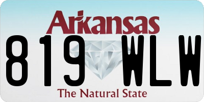 AR license plate 819WLW