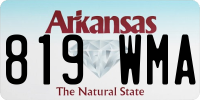 AR license plate 819WMA