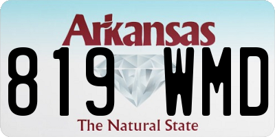 AR license plate 819WMD