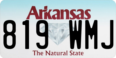 AR license plate 819WMJ