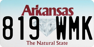 AR license plate 819WMK