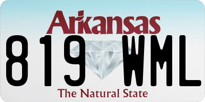 AR license plate 819WML