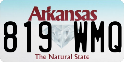 AR license plate 819WMQ
