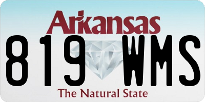 AR license plate 819WMS