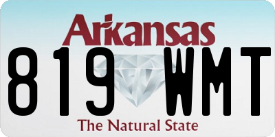AR license plate 819WMT
